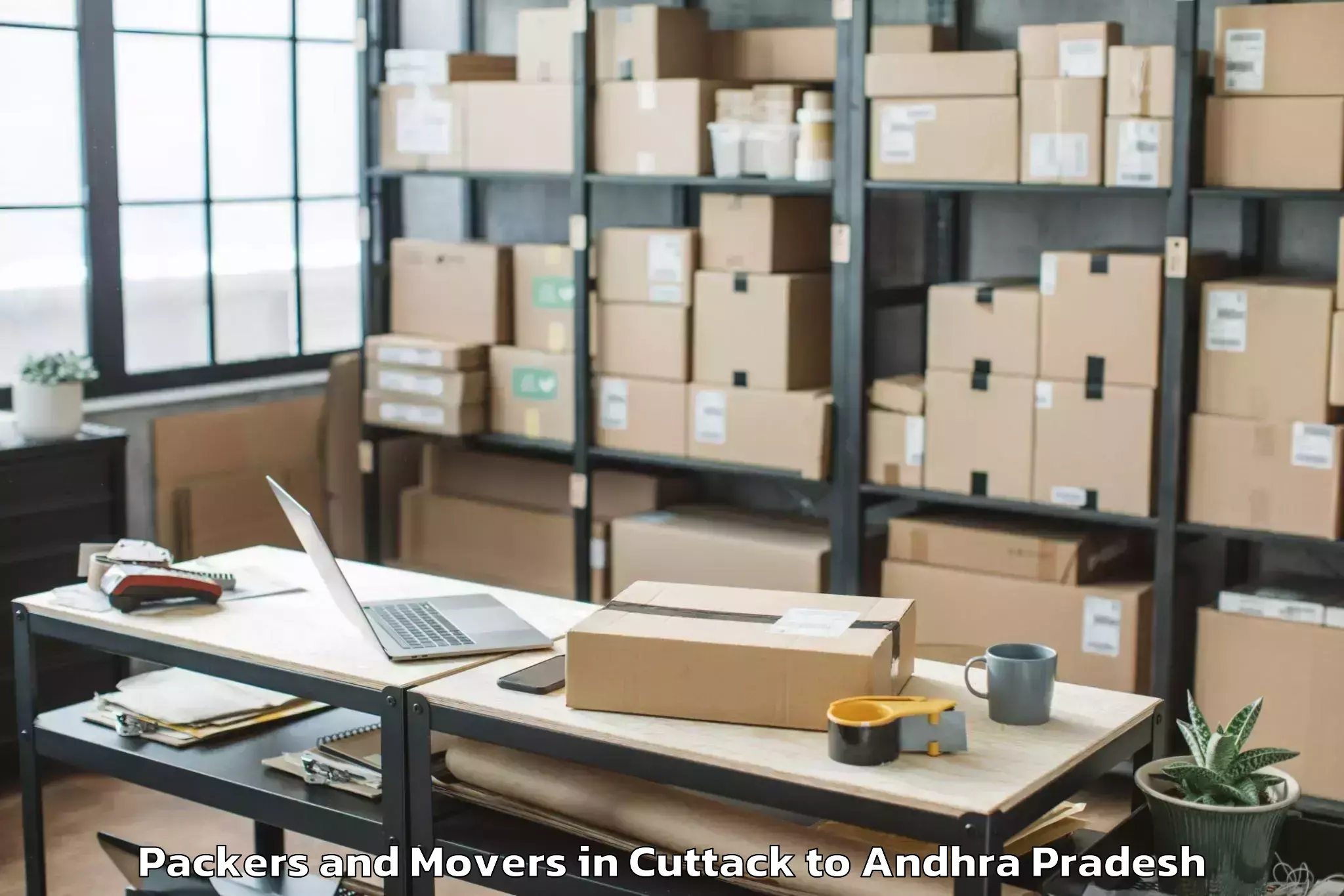 Easy Cuttack to Veligandla Packers And Movers Booking